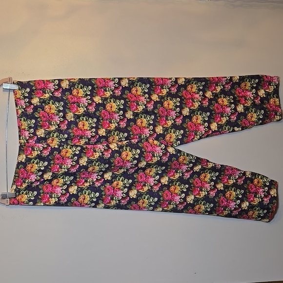 Victoria's Secret Silk Floral Lace Trim Pants Pajama Set Vintage - Picture 12 of 16